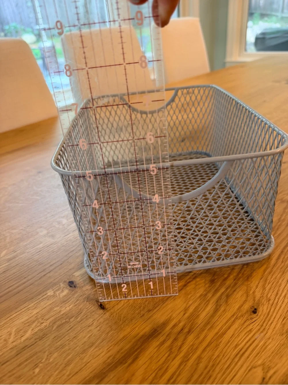 Light Gray Metal Mesh Storage Basket - Home Accents